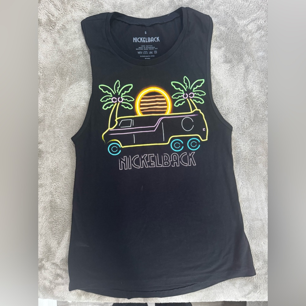 Nickelback Black Graphic Tank Top